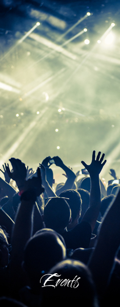Party Leute bei einem Konzert